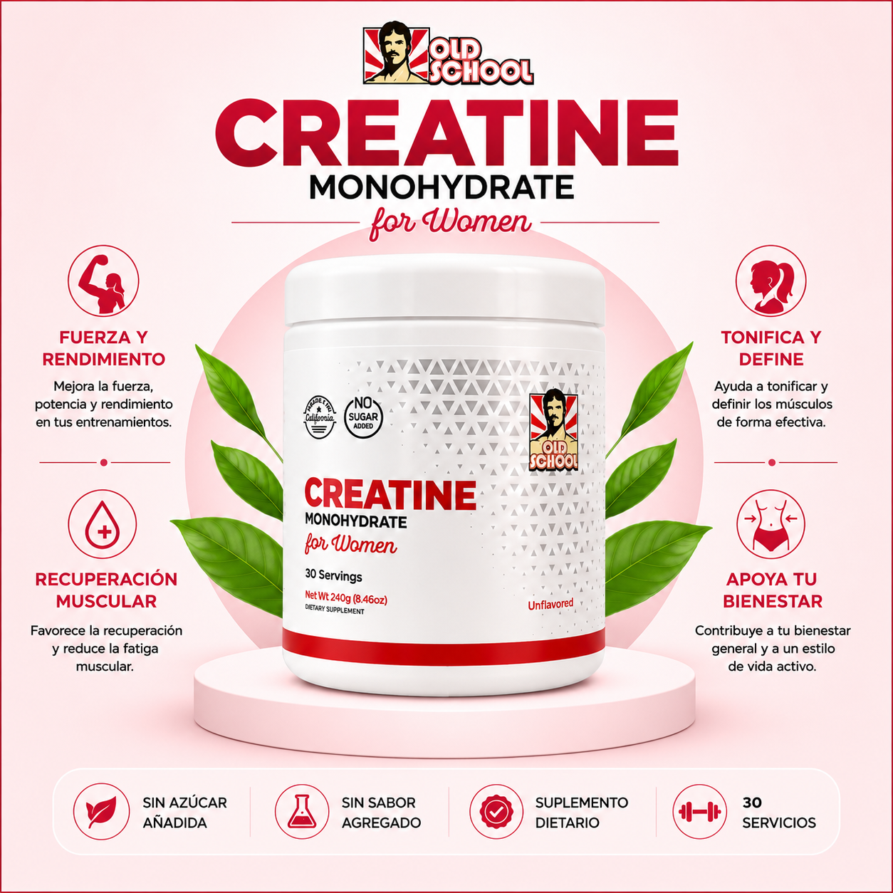 CREATINA MONOHYDRATE FOR WOMEN