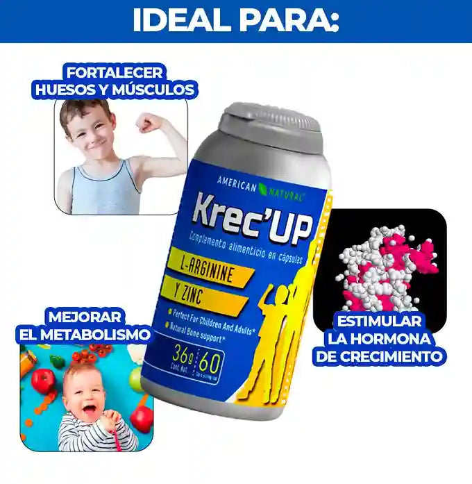 Krec’Up: Activador Hormonal de Crecimiento & desarrollo máximo