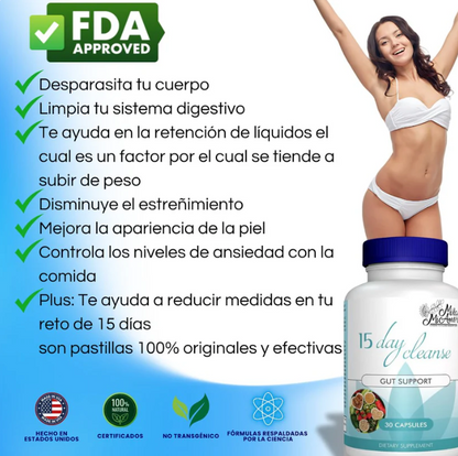 Limpieza de 15 días 100% ORIGINAL | Soporte de intestino y colon