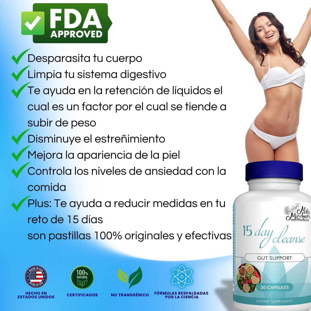Limpieza de 15 días 100% ORIGINAL | Soporte de intestino y colon