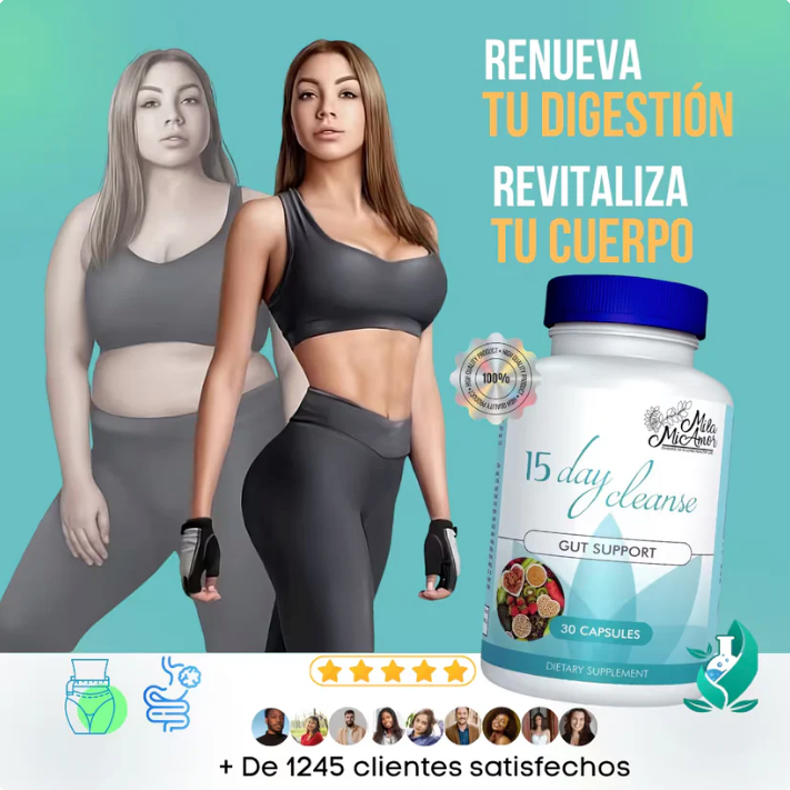 Limpieza de 15 días 100% ORIGINAL | Soporte de intestino y colon