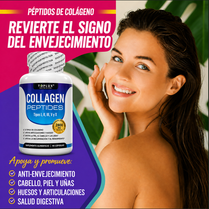 Collagen Peptides, Toplux, 90caps ASIG.