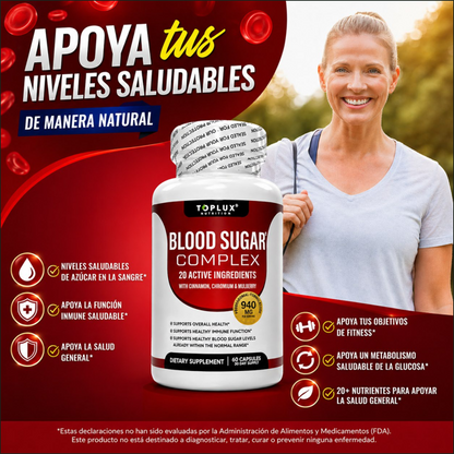 Blood Sugar Complex, Toplux, 60 caps ASIG.