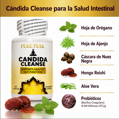 Candida Cleanse, Pure Peak, 60 caps ASIG.