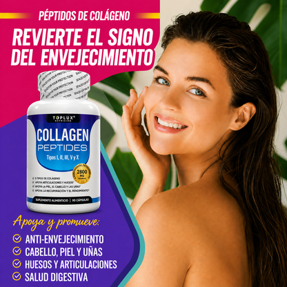 Collagen Peptides, Toplux, 90caps.