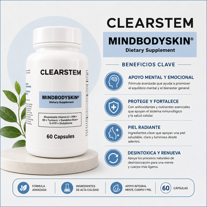MINDBODYSKIN® Suplemento hormonal para eliminar el acné de raíz