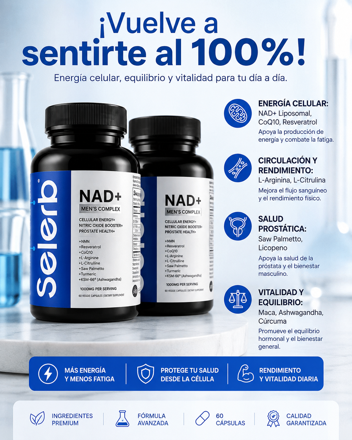 Selerb® NAD+ Complejo para hombres