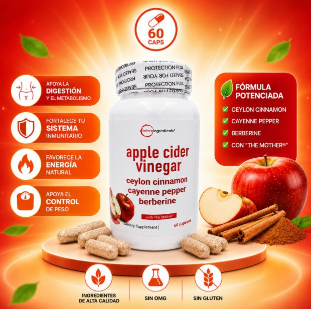 VINAGRE DE MANZANA 60 CAPSULAS