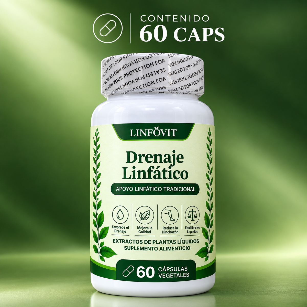 Linfovit™ DRENAJE LINFÁTICO (60 CAPS)