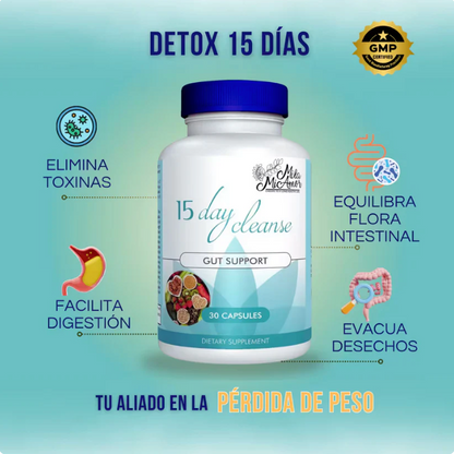 Limpieza de 15 días 100% ORIGINAL | Soporte de intestino y colon