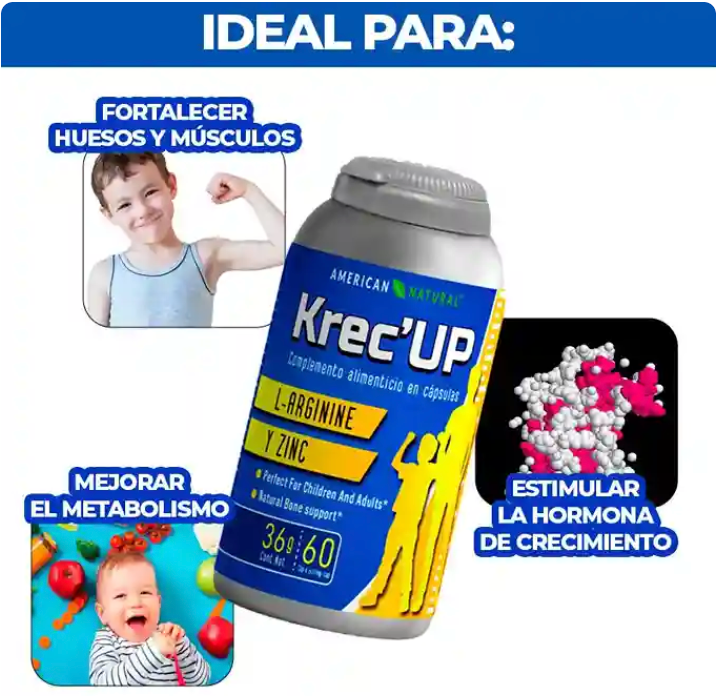 Krec’Up: Activador Hormonal de Crecimiento & desarrollo máximo