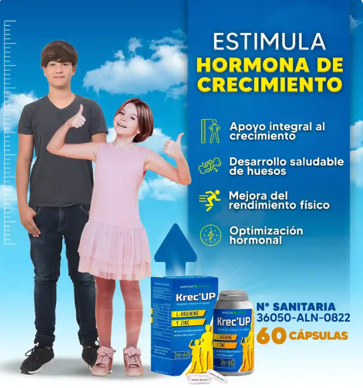 Krec’Up: Activador Hormonal de Crecimiento & desarrollo máximo