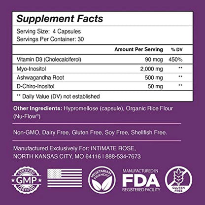 Suplemento Myo-Inositol & D-Chiro Inositol (120 Cápsulas)
